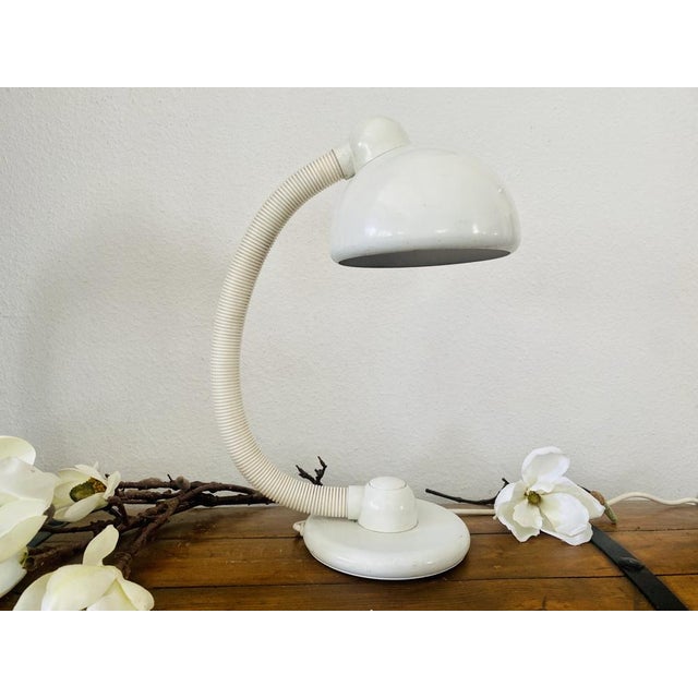 White Model V3925/01 Table Lamp by Klaus Hempel for Hustadt, 1970s For Sale - Image 8 of 18