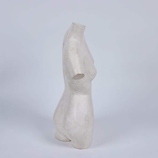 Modern Tessilated Travertine Marble Female Nude Sculture, Mailand Smith For Sale - Image 3 of 8