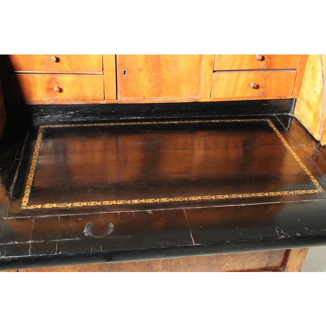 Biedermeier Birch Cylinder Desk For Sale In Los Angeles - Image 6 of 13