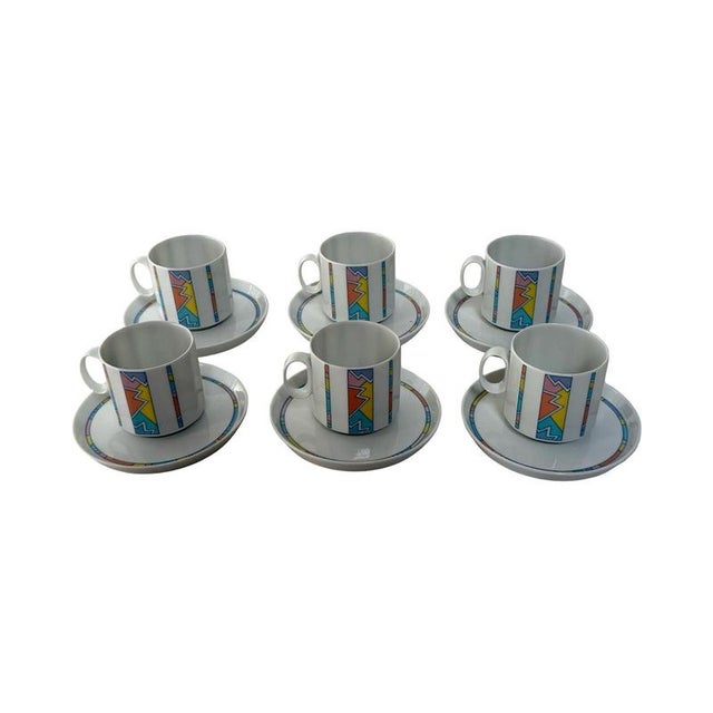 Cups & Saucers from Rosenthal Studio-Line, Set of 6 For Sale - Image 3 of 9
