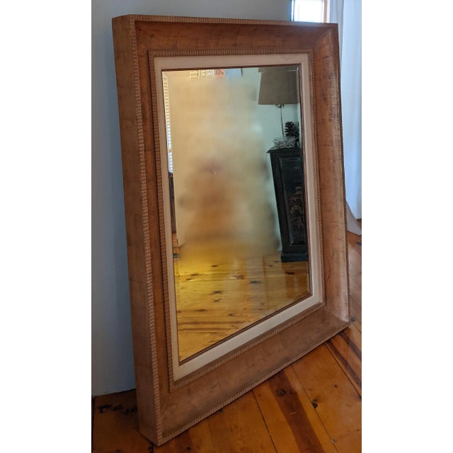 Mid 20th Century Gold Leaf Floor Mirror For Sale In West Palm - Image 6 of 11