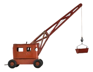 Vintage Metal Toy Crane by Joustra, 1950s