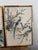 Japanese 1950s Pair of Japanese Silk Paintings - Signed For Sale - Image 3 of 5