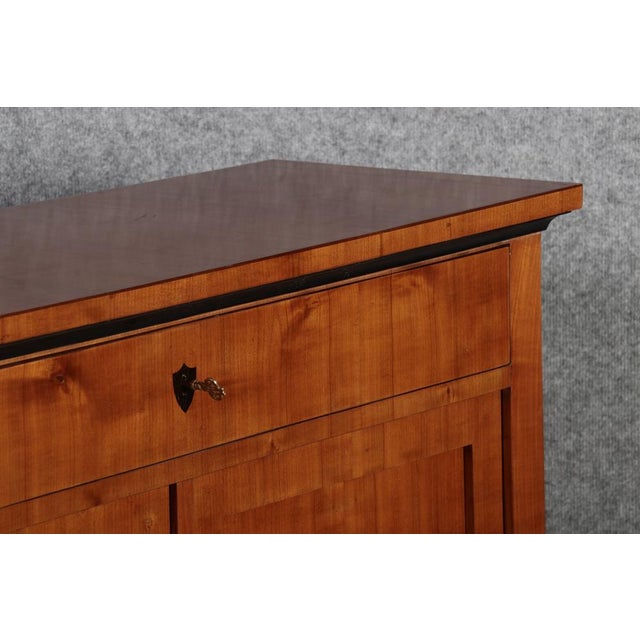 Small Biedermeier Half Cabinet in Cherrywood, 1820s For Sale - Image 13 of 18