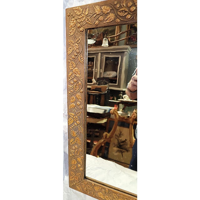 Late 19th Century 19c American Vine Motif Mirror For Sale - Image 5 of 6