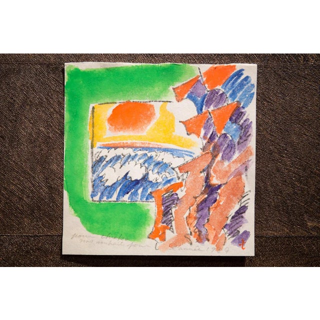 Yasse Tabuchi, Watercolor on Paper For Sale - Image 8 of 9