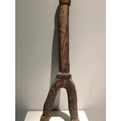 Wood Burkina Faso Bangala Statue in Hardwood For Sale - Image 7 of 7