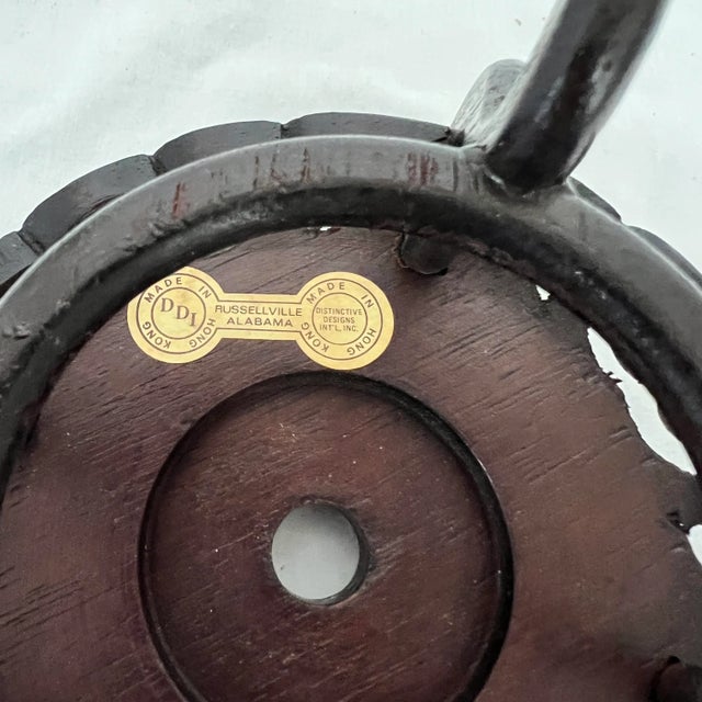 Chinoiserie Chinoiserie Mahogany Footed Plant / Display Stand For Sale - Image 3 of 3