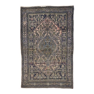 Antique Persian Bibikabad Rug - 04'05 X 06'08 For Sale