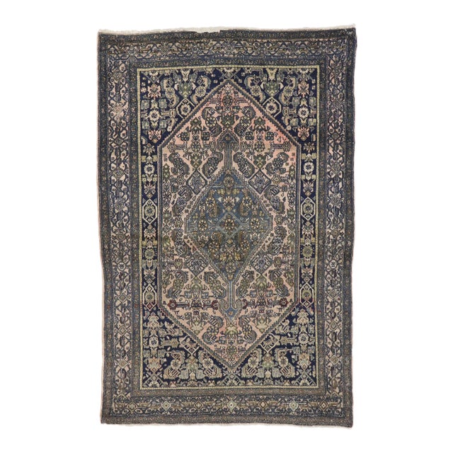 Antique Persian Bibikabad Rug - 04'05 X 06'08 For Sale