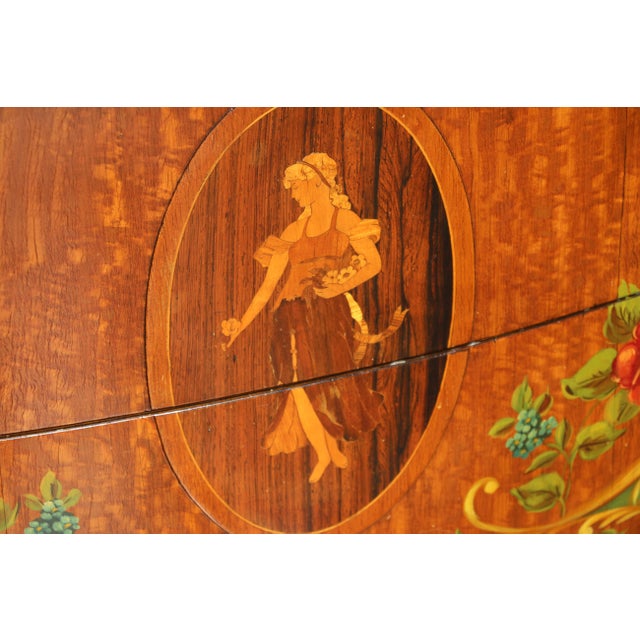 Early 20th Century Blackhawk Furniture Co. Louis XV Style Hand-Painted Sideboard Buffet Cabinet For Sale - Image 9 of 18