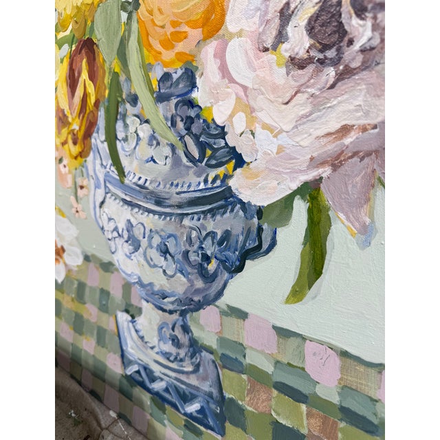 Everyday Bouquet Expressionism Acrylic Painting For Sale In Atlanta - Image 6 of 9