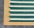 Handmade Cotton Area Rug, Natural Vegetable Dyed, Green and White Striped Dhurrie With Mustard Border -4'x6' For Sale - Image 10 of 10
