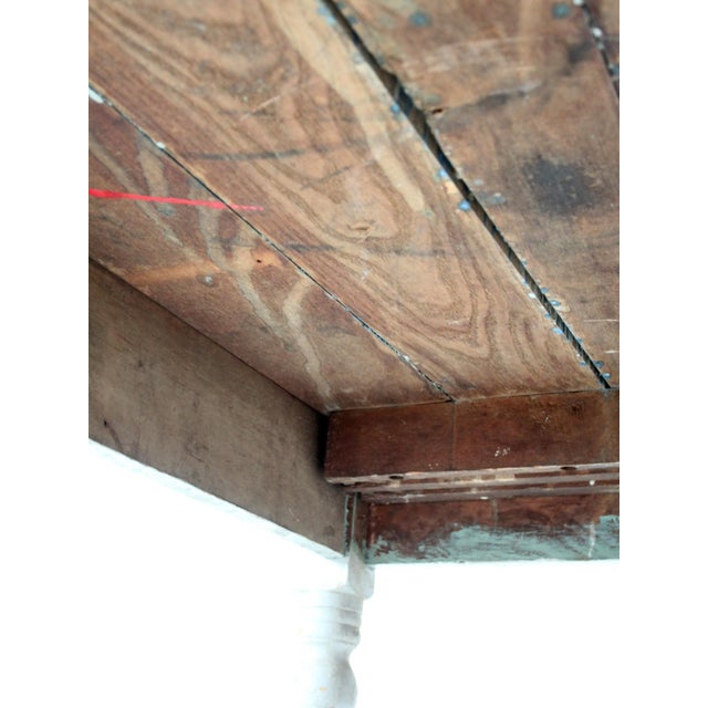 Antique Painted Farmhouse Work Table For Sale - Image 14 of 18