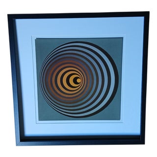 Victor Vasarely, Vonal, 1971, Serigraph, Framed For Sale