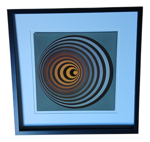 Victor Vasarely, Vonal, 1971, Serigraph, Framed
