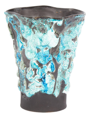 Écume De Mer French Fat Lava Ceramic Vase Designed by Le Cyclope
