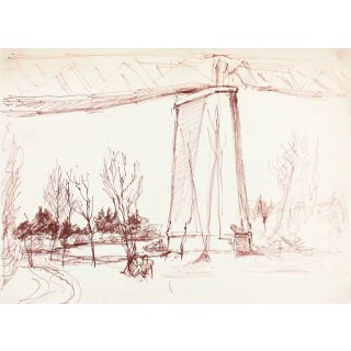 Ulrich Franke, Bridge Drawing For Sale
