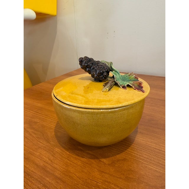 Vintage Majolica Cabbage Leaf and Fruit Set For Sale In Birmingham - Image 6 of 12