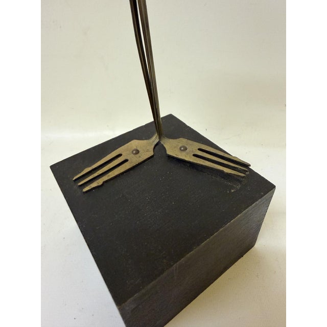 Title: 1970s Mid-Century Modern Victor Delfín Studio Flatware Bird Sculpture - 11.5" For Sale In Boston - Image 6 of 13