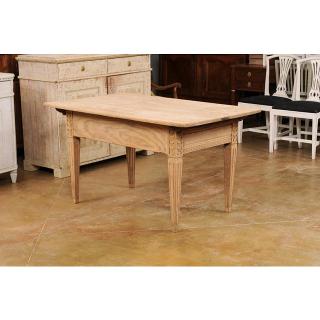 French, 1850s Napoléon III Period Center Table with Carved Motifs and Drawer For Sale - Image 10 of 13