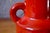 Brutalist Fat Lava Scandinavian Pitcher Vase in Red Color from Kreutz Keramik For Sale - Image 3 of 8