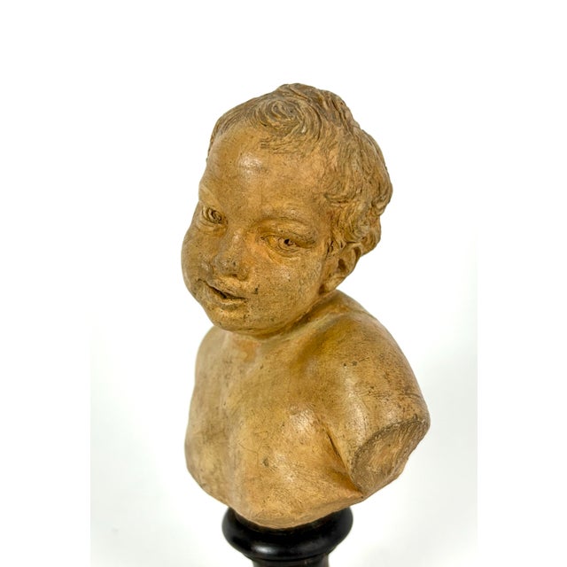 17th Century Terracotta Sculpture of Child School of DuQuesnoy For Sale In Washington DC - Image 6 of 7