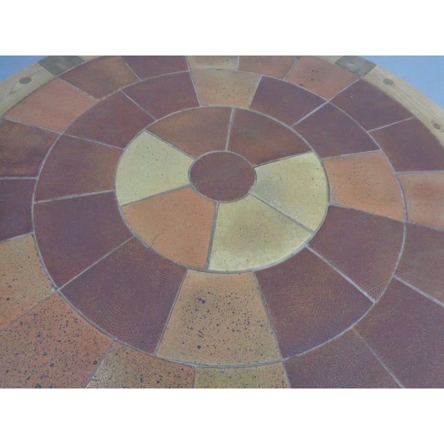 Large Pine and Ceramic Coffee Table by Lisbeth Sallingboe for Sallingboe, Denmark, 1970s For Sale - Image 11 of 18