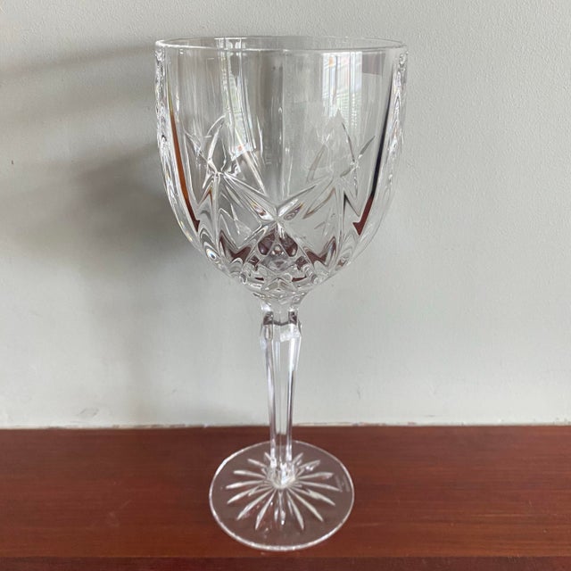 Glass 1980s Marquis by Waterford Brookside Goblet For Sale - Image 7 of 9