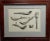Inuit Antique Carved Tools - 19th century engraving. Engraving on paper under glass - circa 1860/80s. Frame size 20 x 18"...