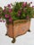 Pink Chelsea House Style Pink Floral Metal Claw Foot Lattice Floral Arrangement Large Container Cache Pot For Sale - Image 8 of 11