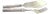 Embossed Silver Cheese Knife and Fork, Set of 2 For Sale
