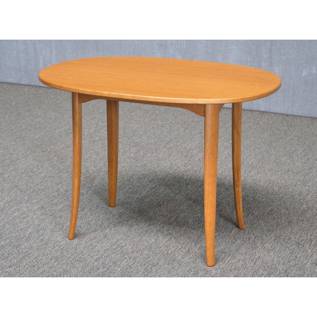 Wood Ovalen Side Tables in Oak by Carl Malmsten for Carl Löfving, Sweden, 1960s, Set of 2 For Sale - Image 7 of 13