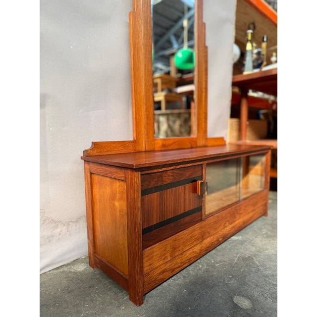 Art Deco Dutch Dressing Table with Mirror, 1930s For Sale - Image 8 of 10
