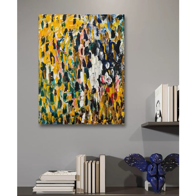 Abstract oil painting on canvas. 11” x 14” By Matthew Izzo - signed Titled, "Valley Stream" Comes unframed Can be...