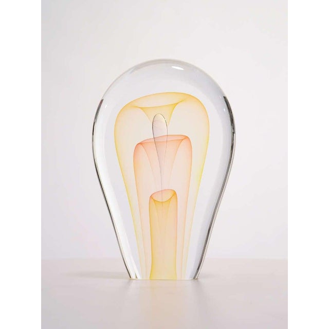 American artist Ed Nesteruk (b. 1941) is known for his delicate and brilliantly executed sculptures in glass. This piece...