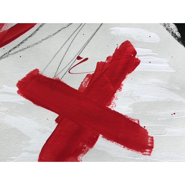 Abstract El Toro by Cassandra Auker, Acrylic Abstract on Paper For Sale - Image 3 of 4