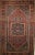 Beautiful 19th century Persian Bidjar area rug with a medallion design in a Herati geometric pattern in burgundy, French...