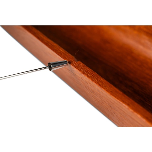 Brown Mid-Century Organic Modern Elongated Serving Tray / Catch-All Hand-Carved From Solid Teak, Circa 1970s For Sale - Image 8 of 12