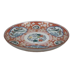 Antique Japanese Kutani Porcelain Dragon Phoenix Bird Charger Plate