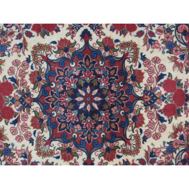 1990s 1990's Vintage Persian Sarouk Rug- 2′4″ × 3′2″ For Sale - Image 5 of 8