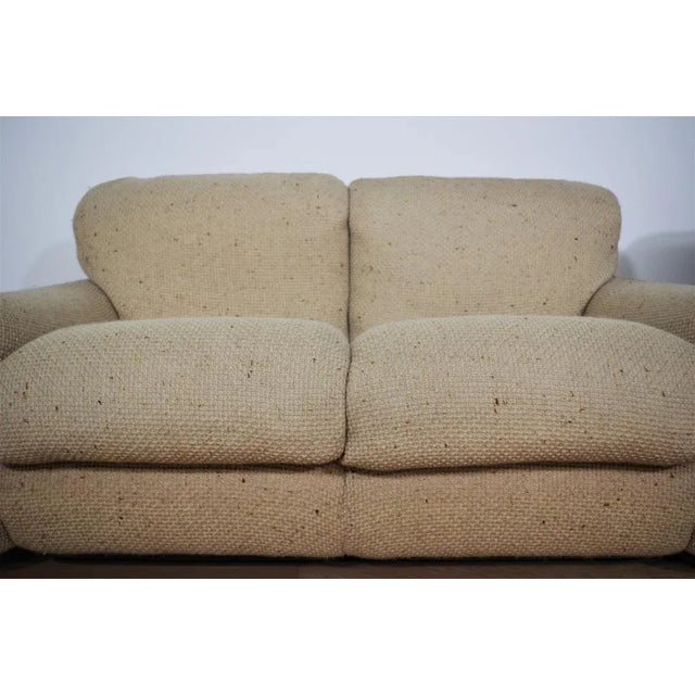 Sofas and Armchair in Wool from Busnelli, 1970s, Set of 3 For Sale - Image 10 of 18
