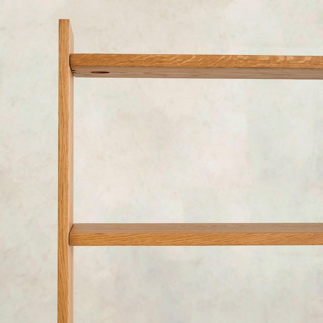 Tan Italian Modular Oak Bookcase, 1970s For Sale - Image 8 of 11