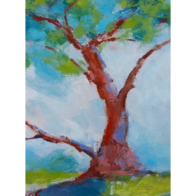 Quiet Places & Coastal Views — Twisted Cypress, Carmel (Original Oil Painting Landscape) For Sale - Image 4 of 6