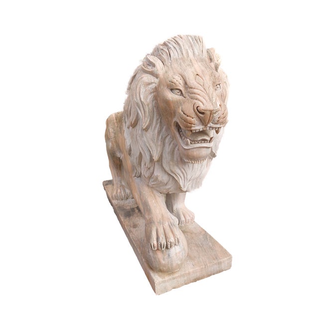 Unknown. Lion in Pink Portuguese Marble, 1890s, Marble For Sale - Image 4 of 4