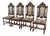 19th Century Renaissance Revival French Barley Twisted Chairs in Oak, 1870, Set of 4 For Sale