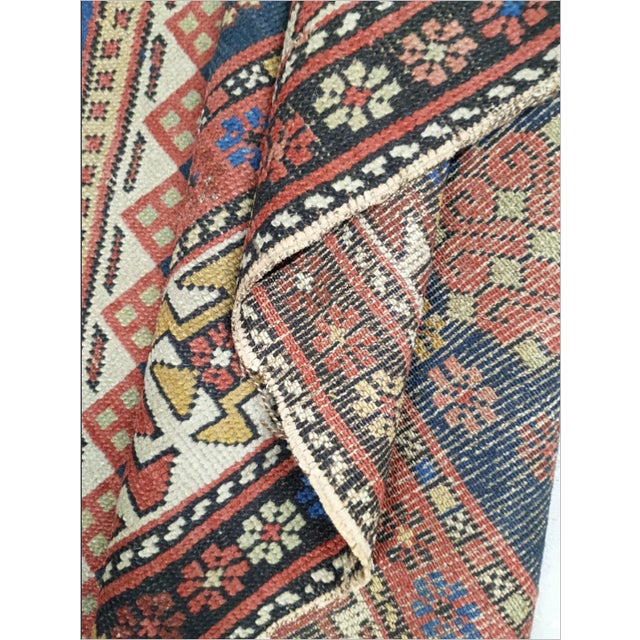 Antique Hand-Knotted Caucasian Gallery/ Runner Rug. For Sale - Image 17 of 18