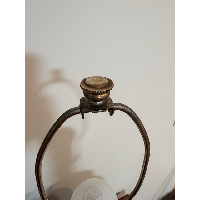 Vintage Wildwood Chinoiserie Hand-Painted Porcelain Brass Table Lamp For Sale - Image 11 of 18