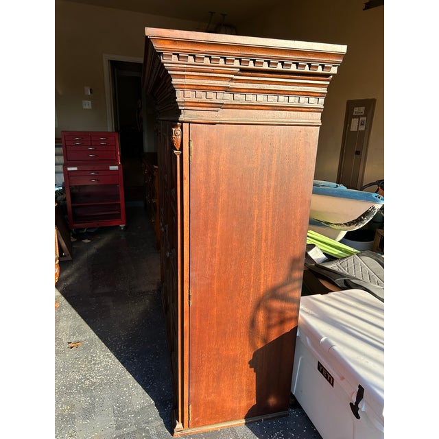 Wood 1990s Amoire Dresser Storage, Attributed For Sale - Image 7 of 8