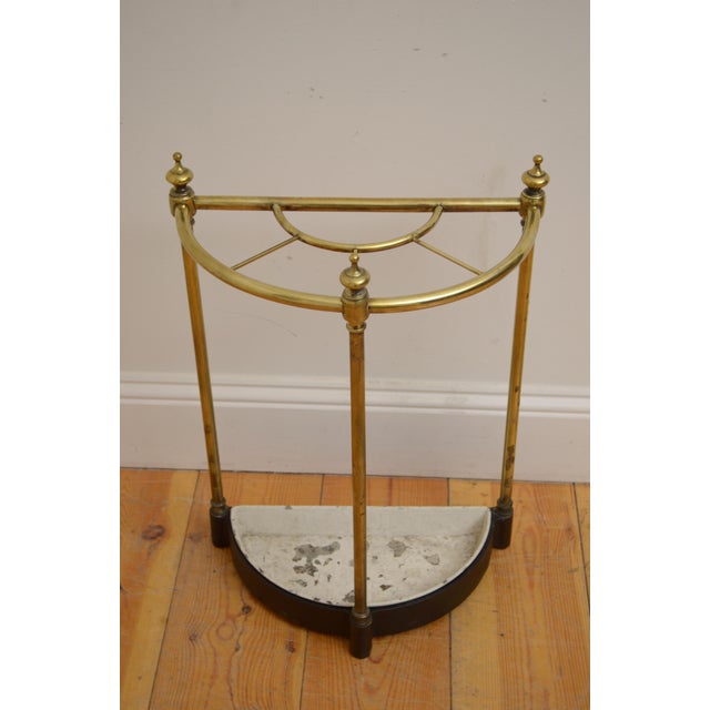 Metal Victorian Brass Umbrella Stand, 1880s For Sale - Image 7 of 7